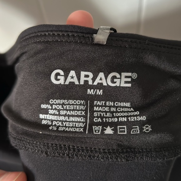 GARAGE short cuff sleeve active bra top with padding M NWT - Picture 7 of 7